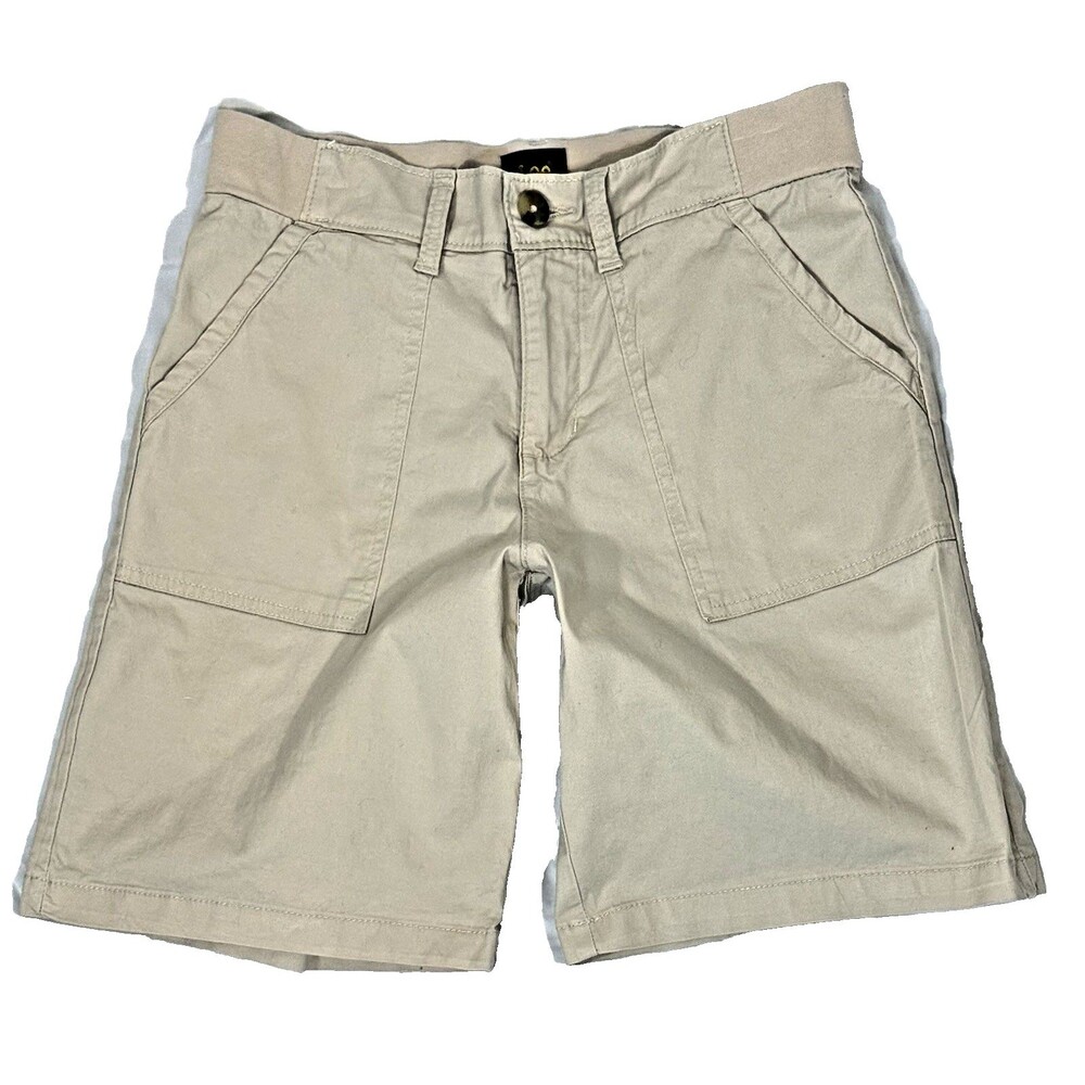 Lee Womens 4 Ultra Lux Flex-To-Go Utility Bermuda Shorts Greige Cotton Stretch